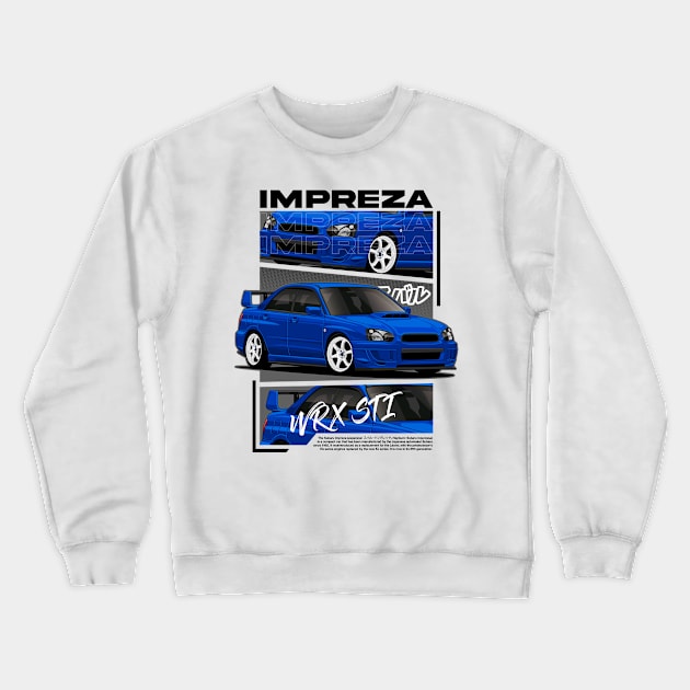 Subaru Impreza WRX STI (Blobeye) Crewneck Sweatshirt by squealtires